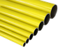 Tubo de liga de alumínio amarelo