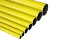 Tubo de liga de alumínio amarelo